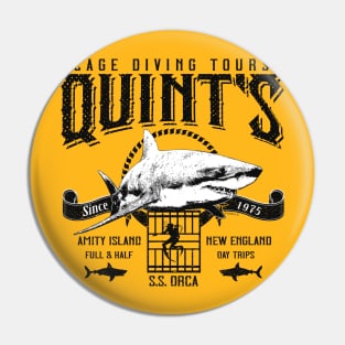 Quint's Cage Diving Tours Lts Pin