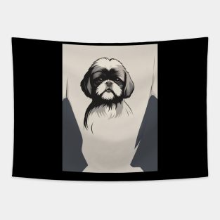 Shih Tzu Dog 1 - Japanese Retro Art Tapestry