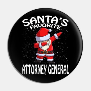 Santas Favorite Attorney General Christmas Pin