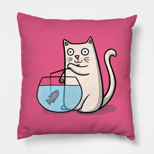 Fishing Cat Pillow