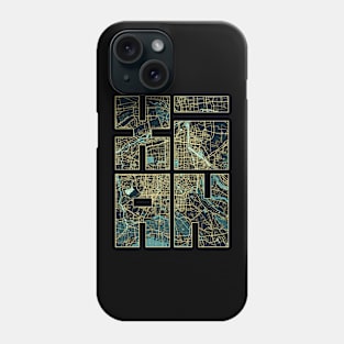 Xian, China City Map Typography - Summer Phone Case