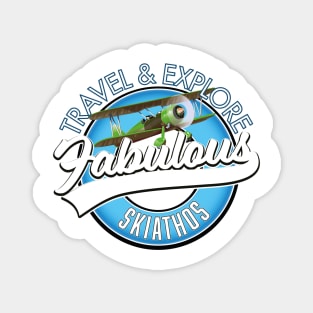 travel explore fabulous Skiathos logo Magnet