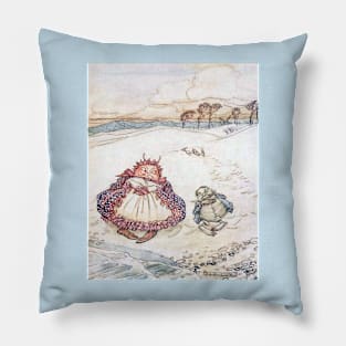 The Crab and His Mother - Arthur Rackham Pillow