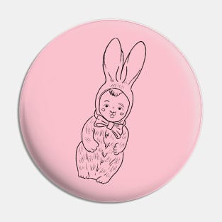 Baby Bunny Lines Pin