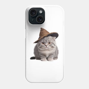 Cute Scottish Fold Witch Phone Case