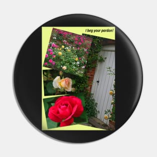 Rose Garden Collage Pin