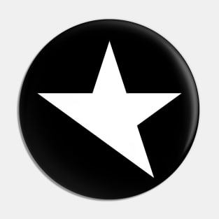 broken black star Pin