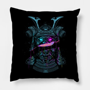 Samurai mask liquid cut Pillow