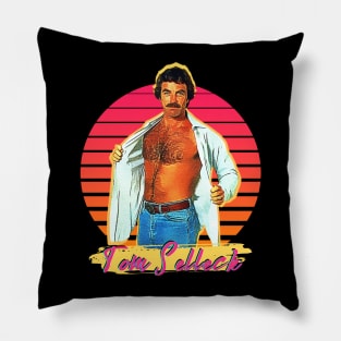 tom selleck retro Pillow