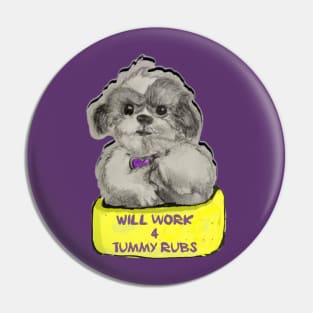 Will work 4 tummy rubs Pin