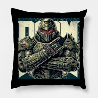 Doom Guy Signs Pillow