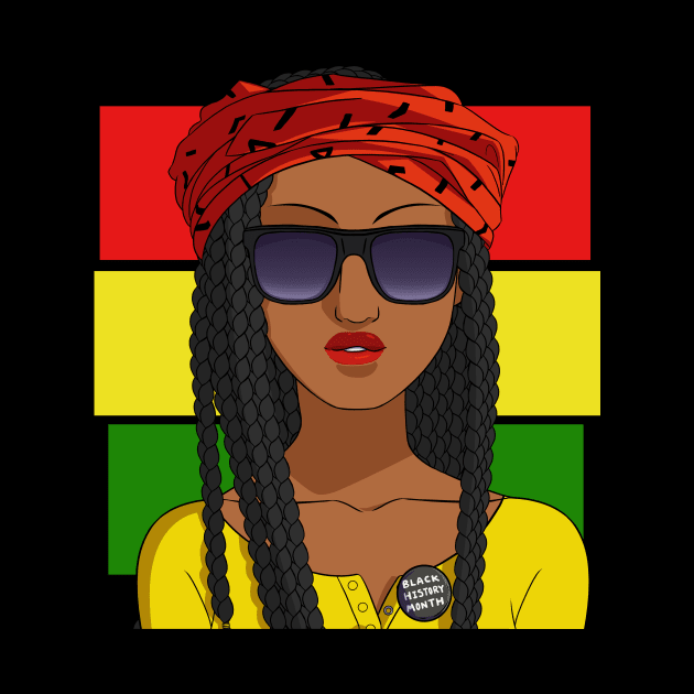 Black Girl Magic African American Pride by Noseking