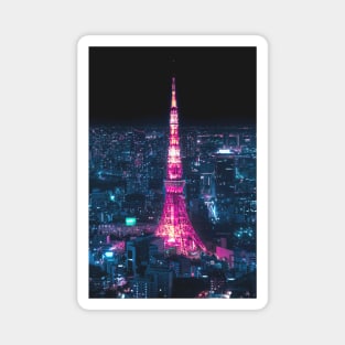 Tokyo Tower at night Vertical Magnet