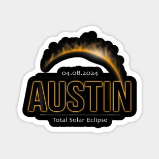 Austin Texas America 2024 Path Of Totality Solar Eclipse Magnet