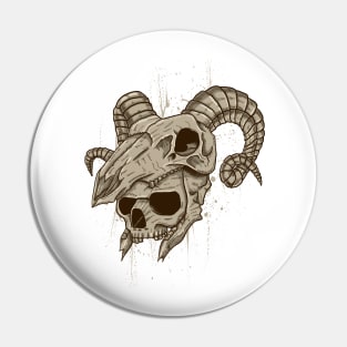 Cans skull Pin