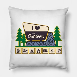 I love the outdoors Pillow