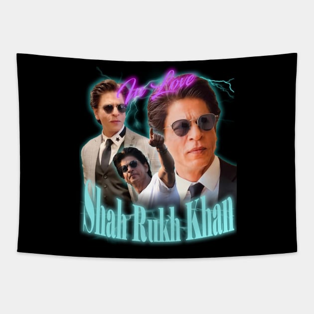 Fan Art Collage Shah Rukh Khan Tapestry by Hat_ers