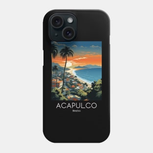 A Vintage Travel Illustration of Acapulco - Mexico Phone Case