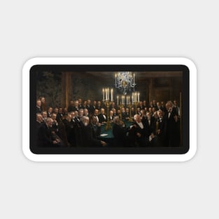 Peder Severin Krøyer's - A meeting in the Royal Danish Academy of Sciences and Letters Magnet