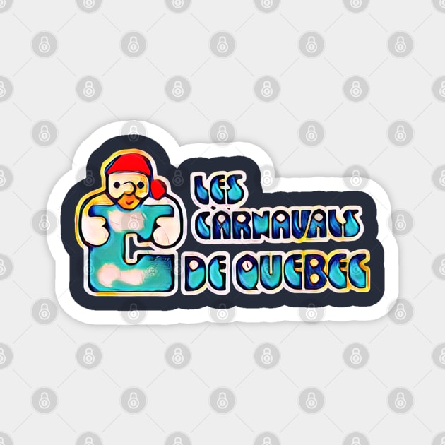 Quebec Carnavals Baseball Magnet by Kitta’s Shop