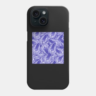 pen and ink fallen leaves doodle pattern 2 Phone Case