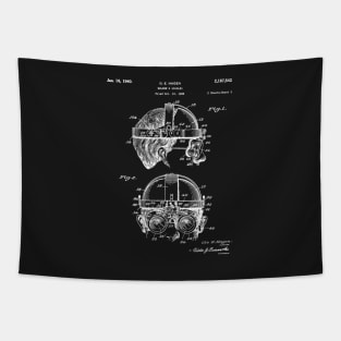 Welding Goggles Patent - Welder Art - Black Chalkboard Tapestry