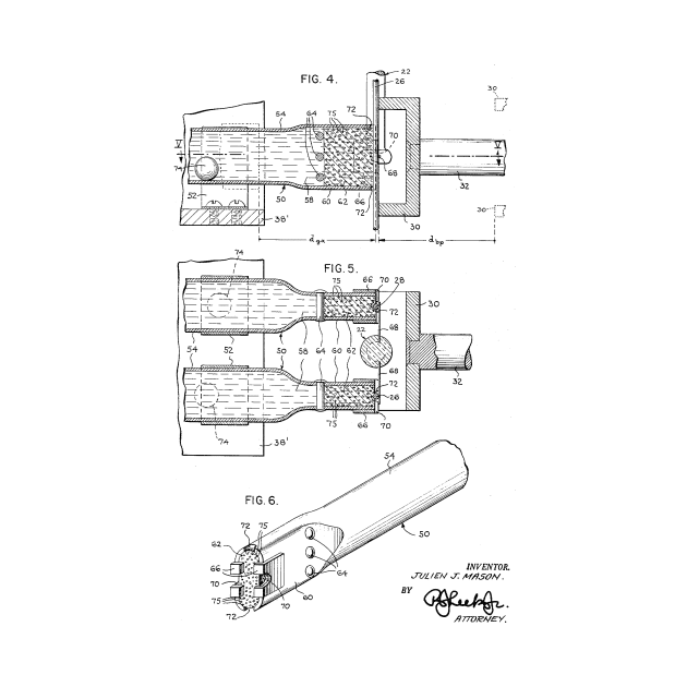 Apparatus for Applying a Getter Material Vintage Patent Drawing by TheYoungDesigns