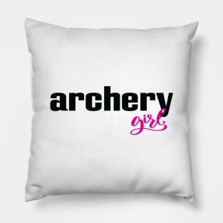 Archery Girl Archering Archer Pillow