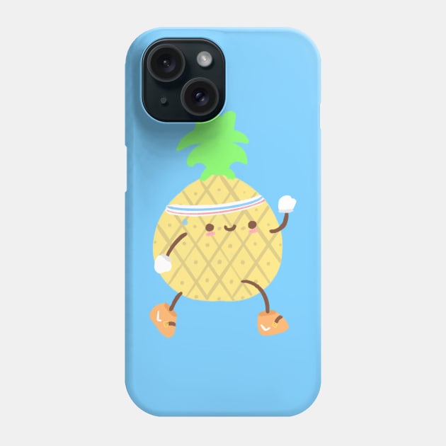 Sticky Pineapple Phone Case by Cloudy Cloud Bunny