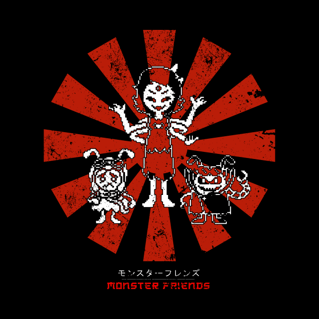 Monster Friends Undertale Retro Japanese by Nova5