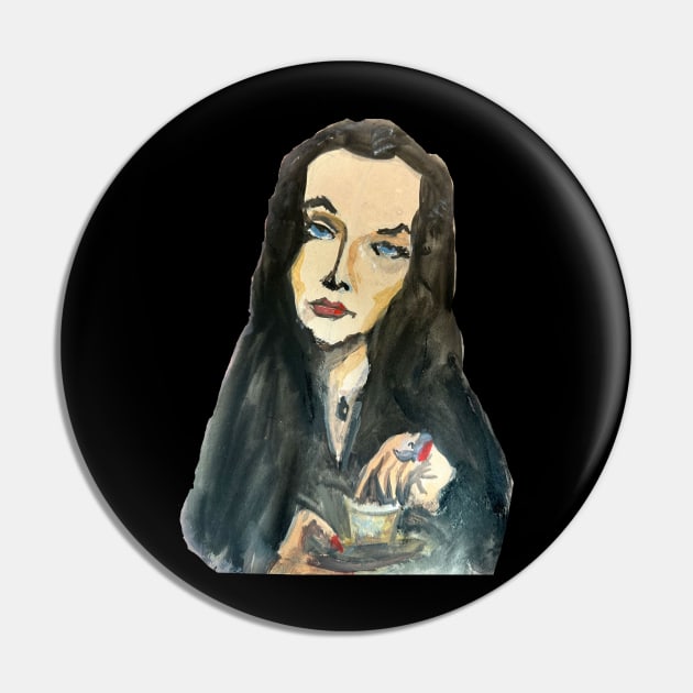 Morticia Pin by Kitchy Characters