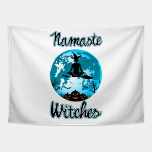 Namaste Witches. Halloween Yoga Humor. Tapestry
