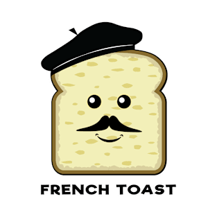 French Toast - Funny Bread Character T-Shirt