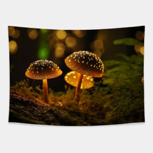 Glowing mushrooms 7 Tapestry