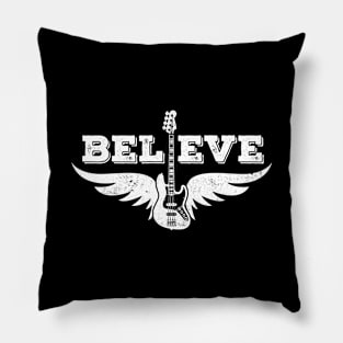 Believe Guitar J-Style Bass Guitar Pillow