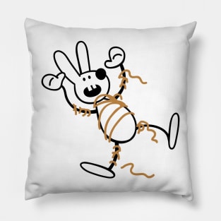 Tied up rabbit Pillow