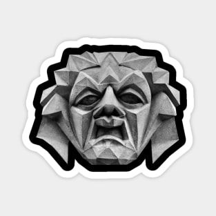 Head Artdeco Sculpture Magnet