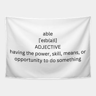 ably definition Tapestry