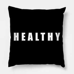 Simple black and white healthy Pillow