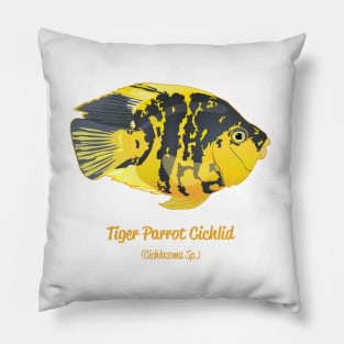 Tiger Parrot Cichlid Pillow