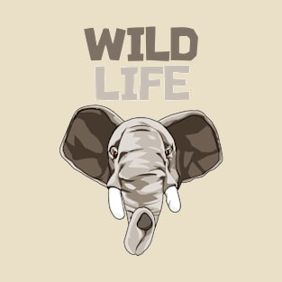 Wild Life Cute Elephant T-Shirt