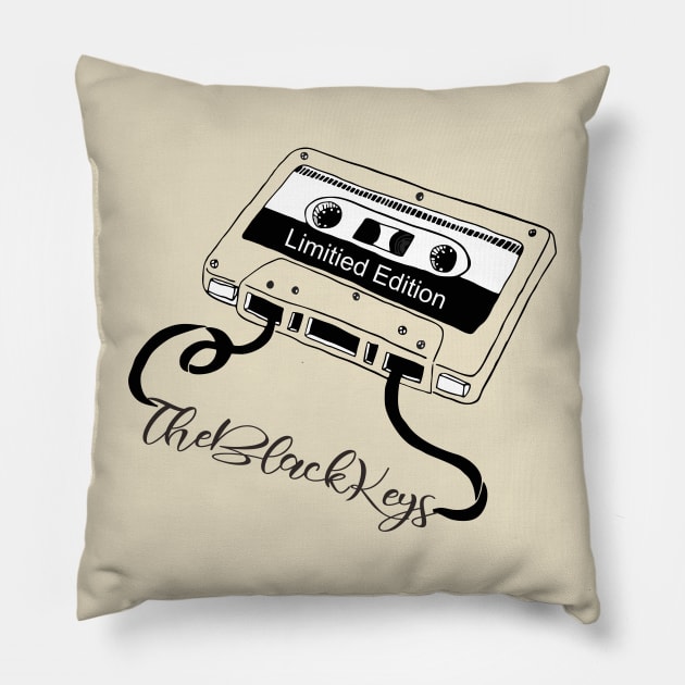 The Black Keys - Limitied Cassette Pillow by blooddragonbest