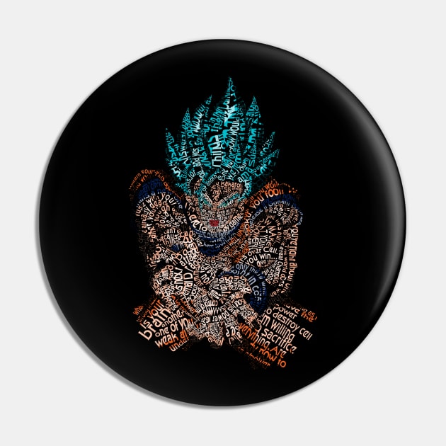 Super Blue Kamehameha Pin by 666hughes