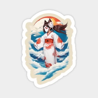 Traditional Kimono Girl 02 Magnet