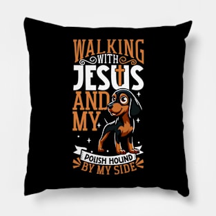 Jesus and dog - Ogar Polski Pillow