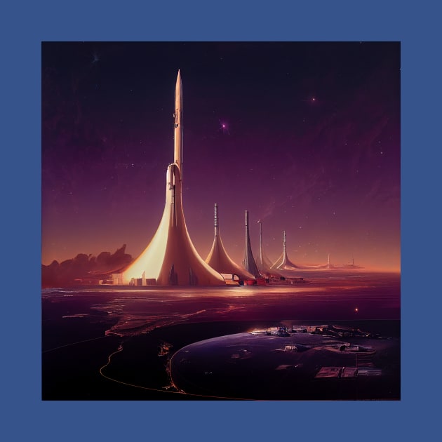 Interplanetary Spaceport by Grassroots Green