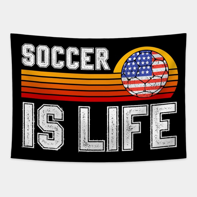 Soccer Is Life Tapestry by footballomatic