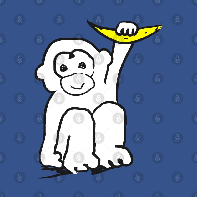 A cute little monkey with a banana in his hand! by marufemia