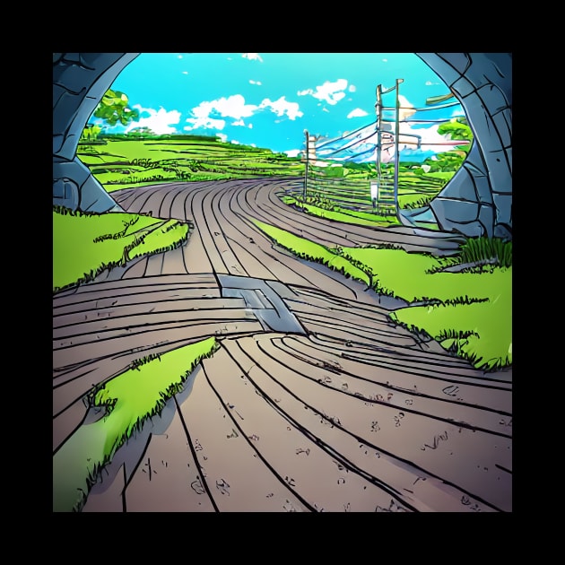 Anime Style Landscape by AI-Horizon 