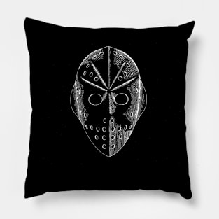 Hockey Mask Vintage Patent Drawing Funny Novelty Pillow